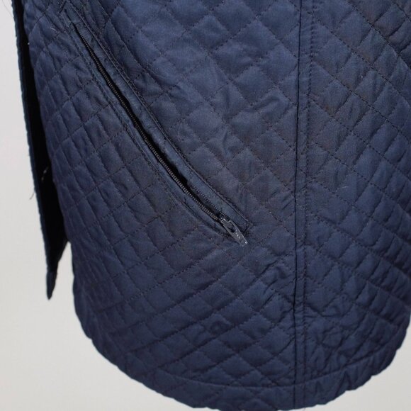 Burberry London Redcliff XS jacket coat quilted nova check lining navy - Picture 12 of 16